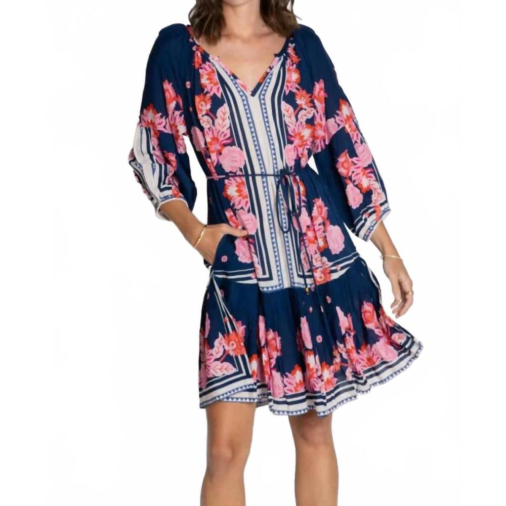 NEW LULA SOUL ladera dress in navy